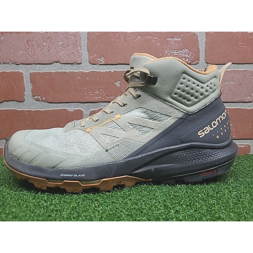 Women's Salomon OUTpulse Mid GTX Hiking Boots Wrought Iron/Ebony/Blaze Orange
